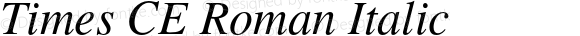 Times CE Roman Italic