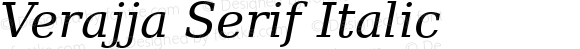 Verajja Serif Italic