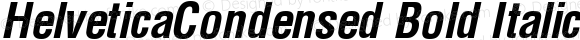 HelveticaCondensed Bold Italic