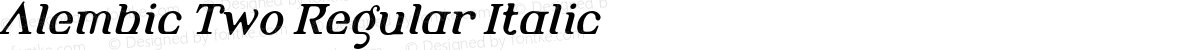 Alembic Two Regular Italic