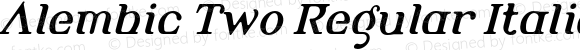 Alembic Two Regular Italic