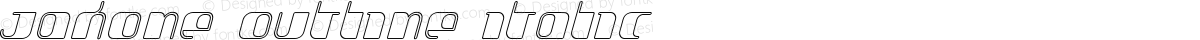 Jakone Outline Italic