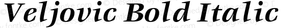 Veljovic Bold Italic