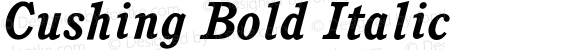 Cushing Bold Italic