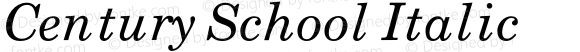 CenturySchoolItalic