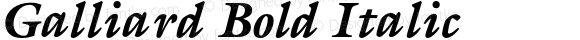 Galliard Bold Italic