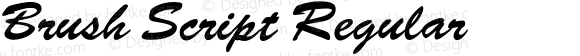 Brush Script Regular