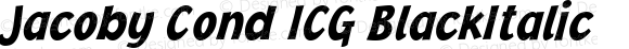 Jacoby Cond ICG BlackItalic