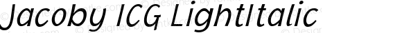 Jacoby ICG LightItalic