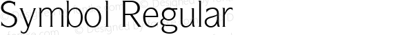 Symbol Regular Altsys Fontographer 3.5  11/24/92