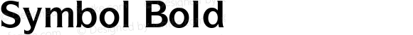 Symbol Bold Altsys Fontographer 3.5  11/24/92