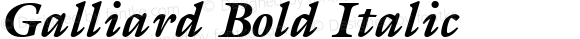 Galliard Bold Italic