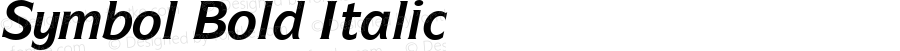 Symbol Bold Italic Altsys Fontographer 3.5  11/24/92