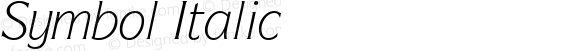 Symbol Italic Altsys Fontographer 3.5  11/24/92