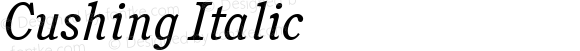 Cushing Italic