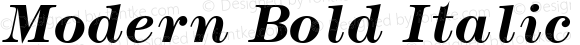 Modern Bold Italic Altsys Fontographer 3.5  11/24/92