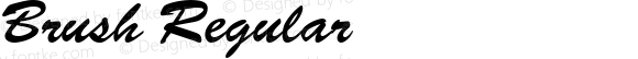 Brush Regular Altsys Fontographer 3.5  10/29/92