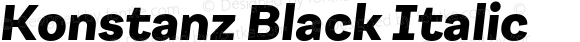 Konstanz Black Italic