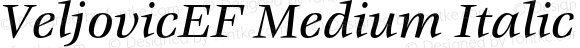 VeljovicEF Medium Italic