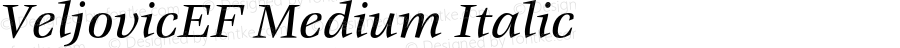 VeljovicEF Medium Italic