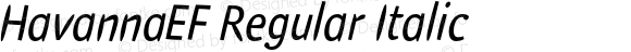 HavannaEF Regular Italic