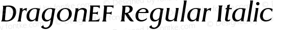 DragonEF Regular Italic