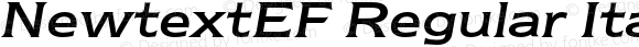 NewtextEF Regular Italic