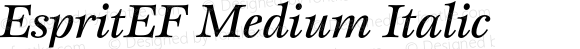 EspritEF-MediumItalic