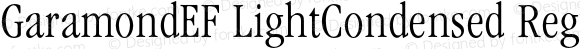 GaramondEF LightCondensed Regular 001.000