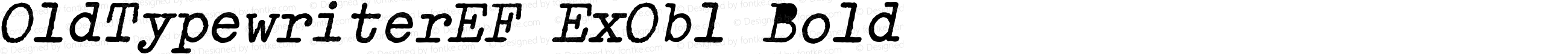 OldTypewriterEF ExObl Bold