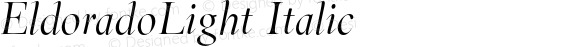 EldoradoLight Italic