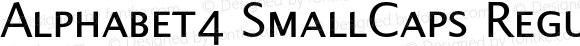 Alphabet4 SmallCaps Regular 001.000