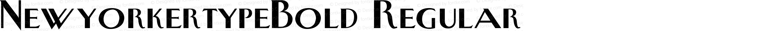 NewyorkertypeBold Regular