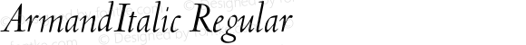 ArmandItalic Regular