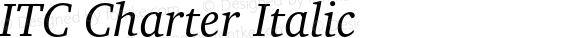 CharterITCbyBT-Italic