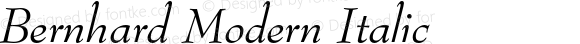 BernhardModernBT-Italic