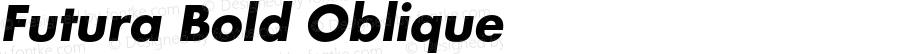 Futura Bold Oblique