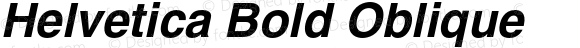 Helvetica Bold Oblique