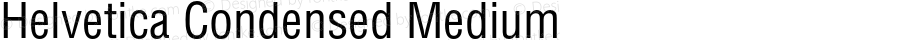 Helvetica Condensed Medium