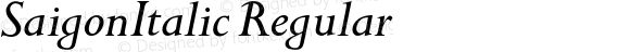 SaigonItalic Regular