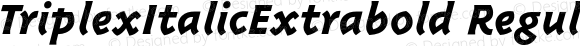 TriplexItalicExtrabold