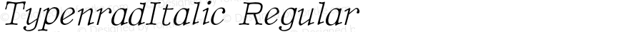 TypenradItalic