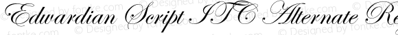 Edwardian Script ITC Alternate Regular