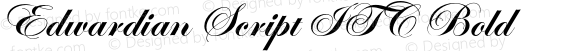 Edwardian Script ITC Bold