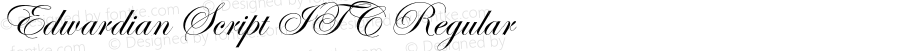 Edwardian Script ITC Regular
