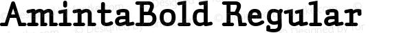 AmintaBold Regular Macromedia Fontographer 4.1.5 04/06/2002