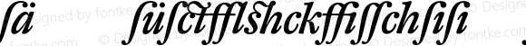 DTL Fleischmann T Alt Medium Italic