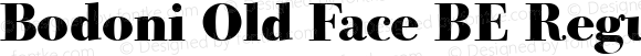 Bodoni Old Face BE Bold