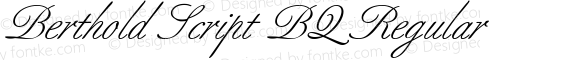 Berthold Script (R) Regular