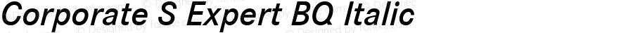 Corporate S Expert BQ Italic